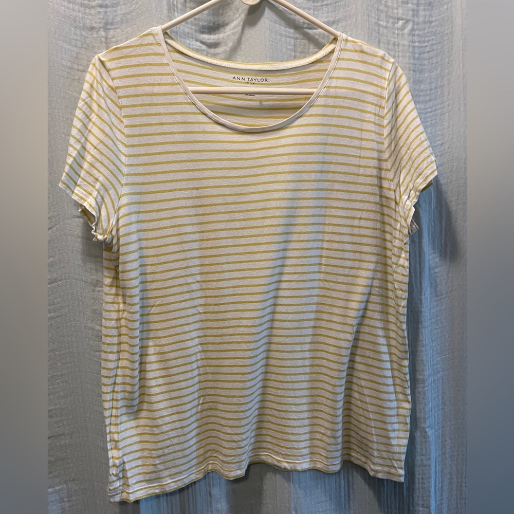 Ann Taylor Factory - Yellow Striped Shirt